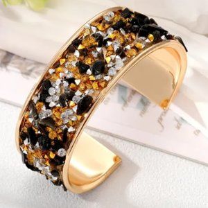 Stunning cuff beaded bracelet